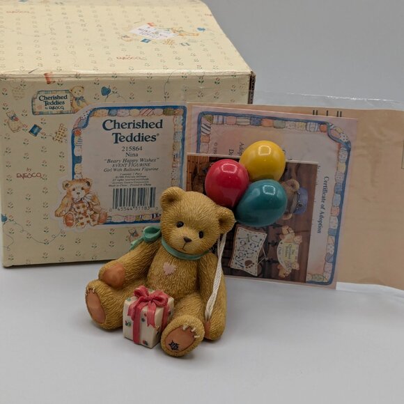 Cherished Teddies Nina "Beary Happy Wishes" (215864) 1996 - Picture 2 of 10